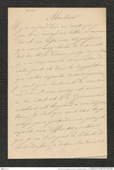 Nachlass Franz Steindachner, Brief von Christophe Bellotti an Franz Steindachner (11.05.1881), Inv.Nr. 32.05, Seite 1